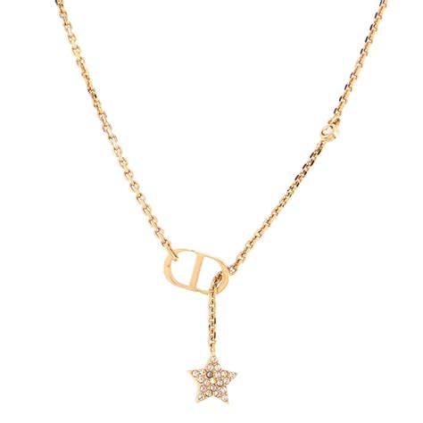 dior red star necklace|genuine christian Dior necklace.